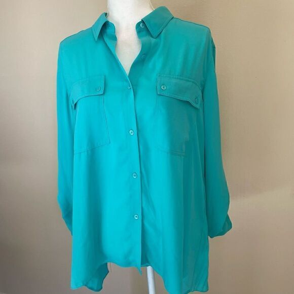 Jones| New York| Large| Career Wear| Button down| pleated back - Picture 10 of 12